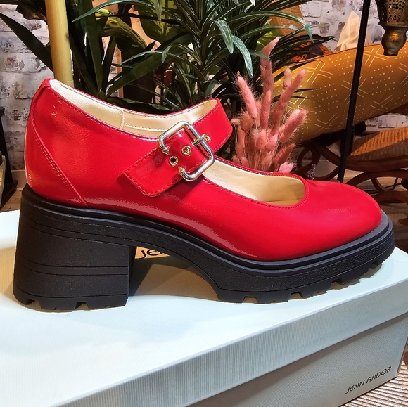 Jenn Ardor Mary Jane's, Red, Size 8.5 - Picture 3 of 4